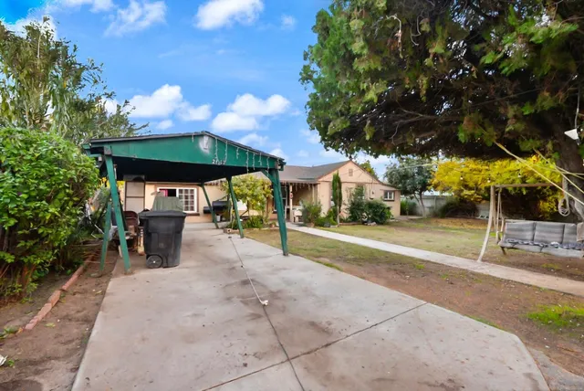 a view of street with sitting area