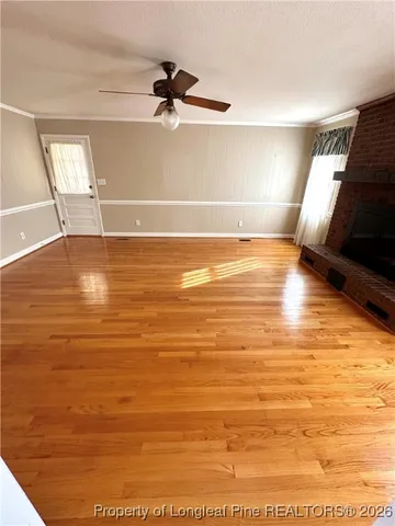 a view of an ocean and empty room