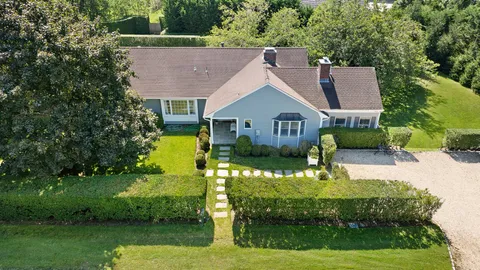 a aerial view of a house