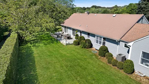 a aerial view of a house