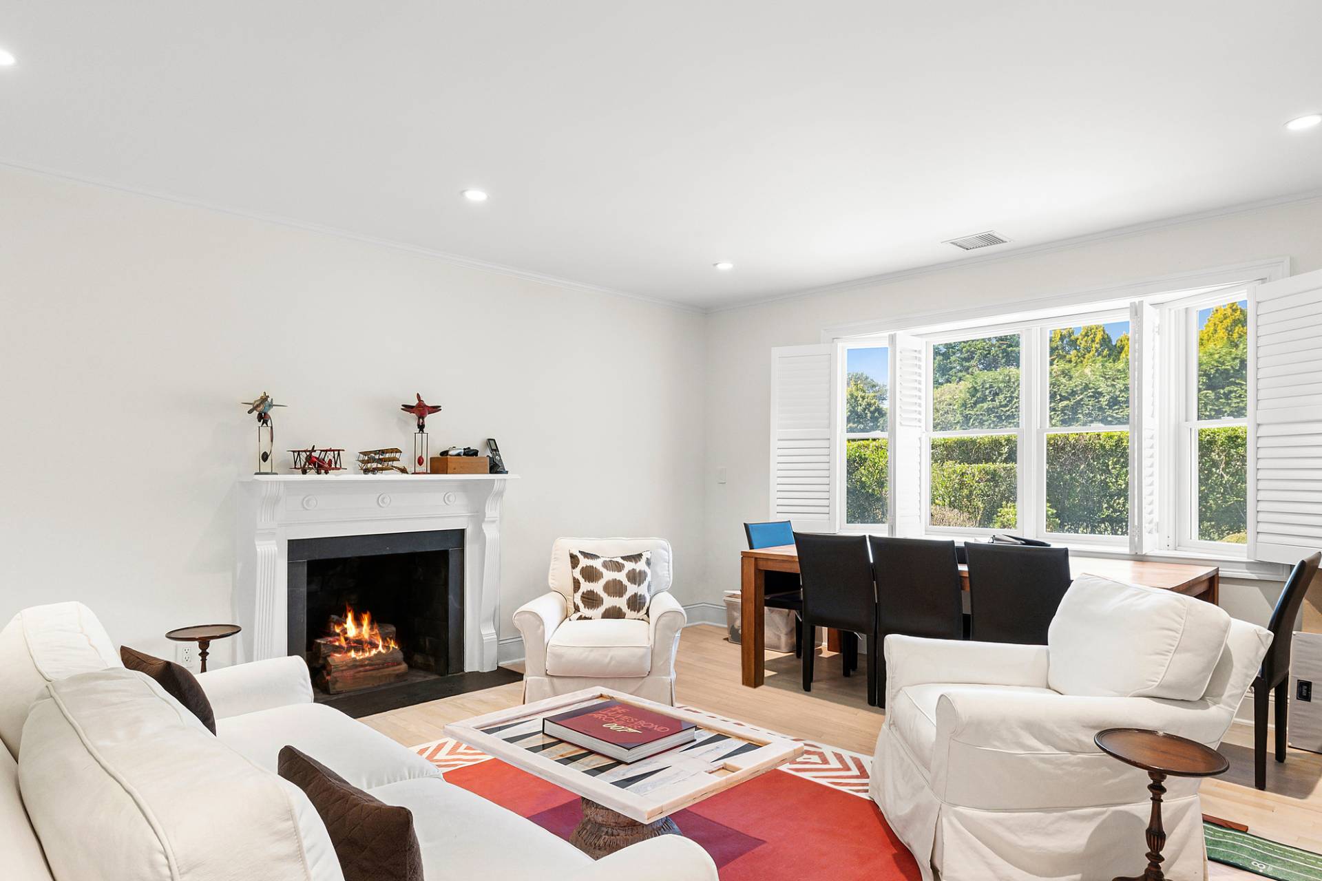 1 Egypt Close East Hampton, NY 11937 - Photo 23 of 38 a bedroom with furniture and a fireplace