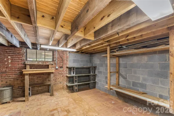 a view of storage and utility room