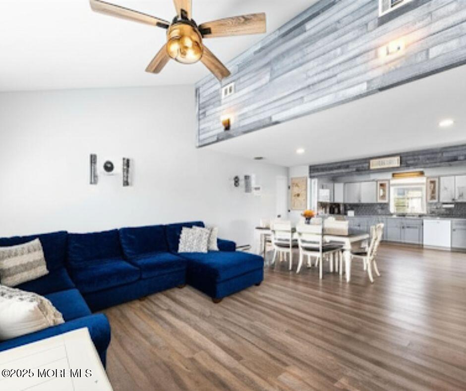8 Diane Road Manahawkin, NJ 08050 - Photo 3 of 11 a living room with furniture and view of kitchen