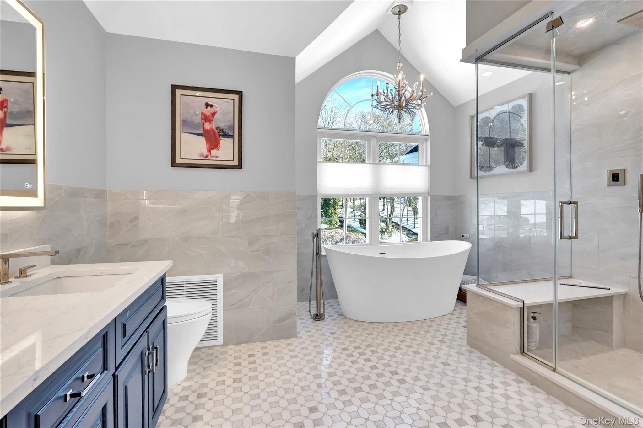 5 Frost Valley Road Mount Sinai, NY 11766 - Photo 25 of 49 a bathroom with a bathtub sink and mirror