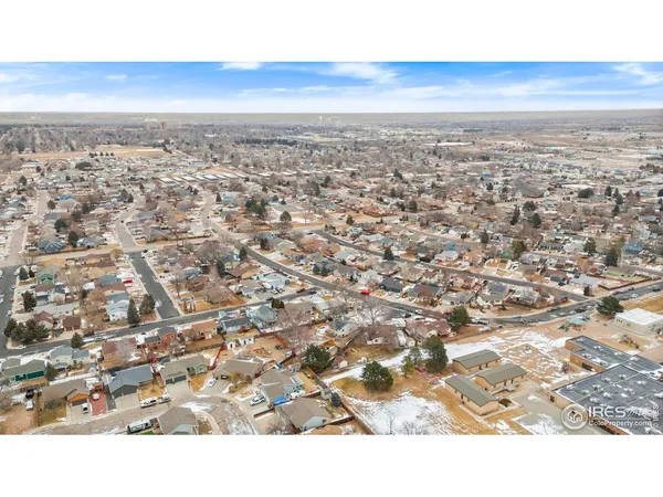 an aerial view of a city