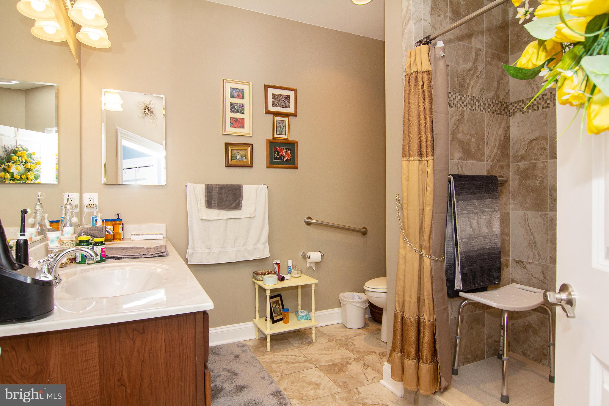 2785 Castlefield Drive, Unit 14 Manchester, MD 21102 - Photo 20 of 42 a bathroom with a sink toilet and shower