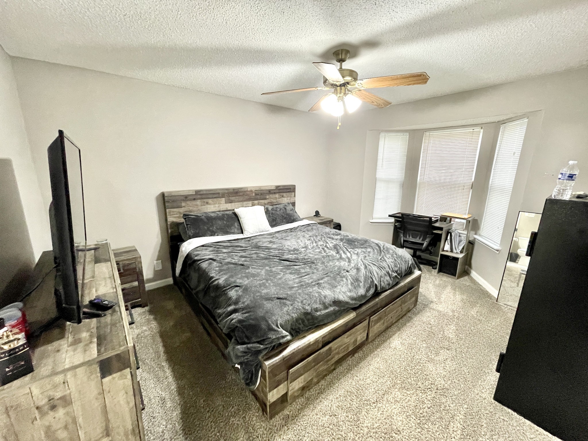 710 Hugh Hunter Road Oak Grove, KY 42262 - Photo 6 of 12 a bedroom with a bed flat screen tv and a couch