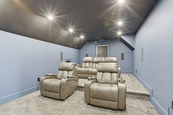 a room with furniture