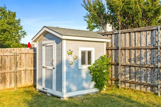 a view of a park with a garden
