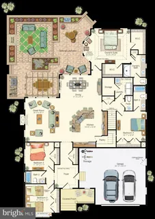 a picture of a bench in front of a wall