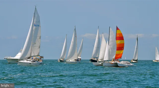 a view of a two chairs in the grass