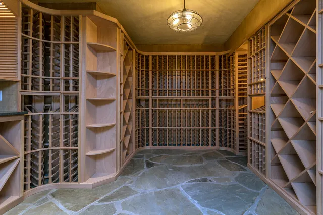 a view of an entryway with a door