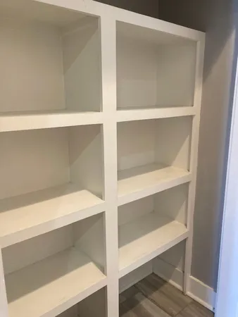 a close view of closet