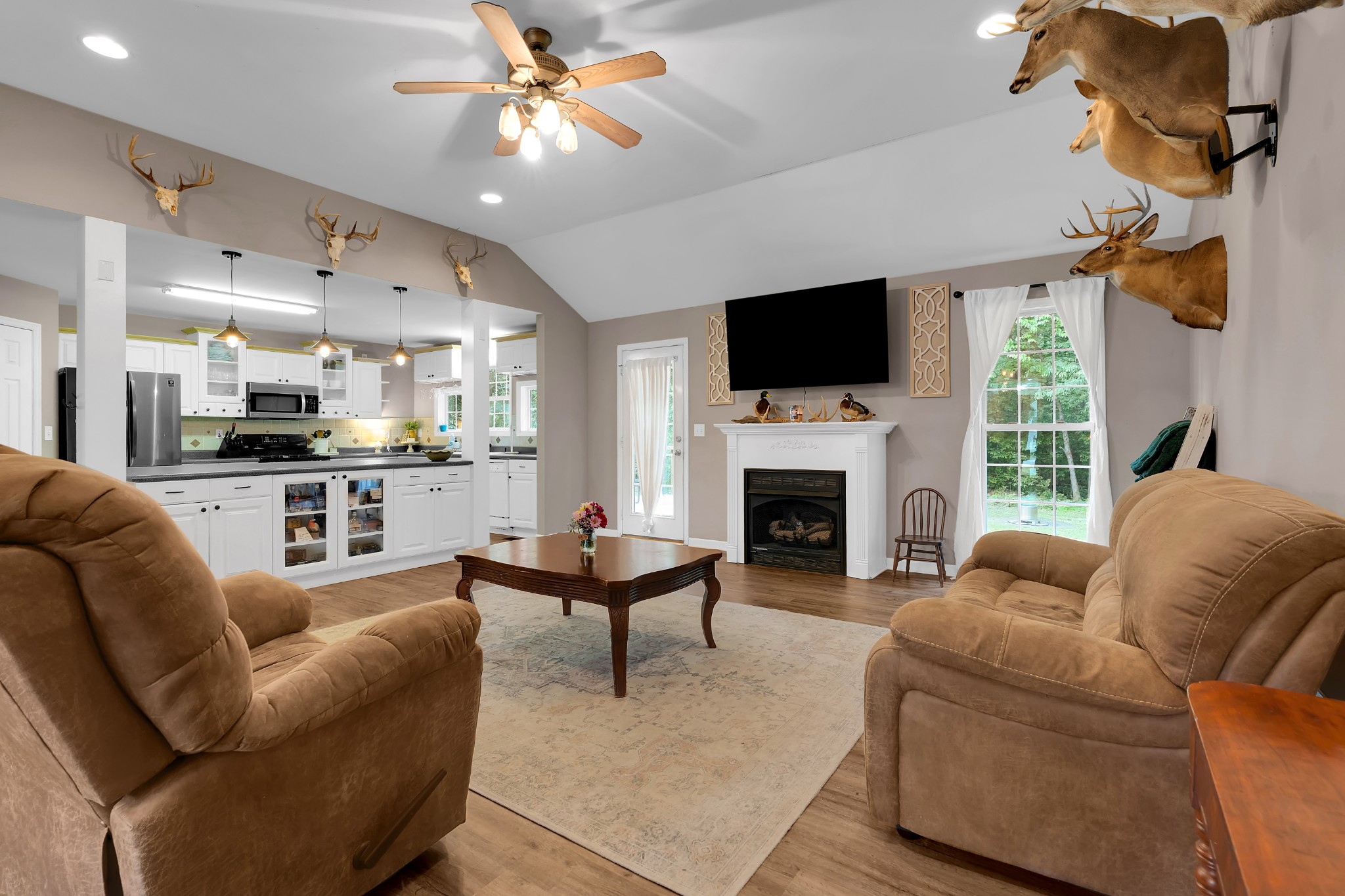 71 Larkspur Court Tullahoma, TN 37388 - Photo 5 of 31 a living room with furniture fireplace and flat screen tv