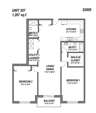 $3,287 | 9201 North Milwaukee Avenue, Unit 208, Niles, IL 60714