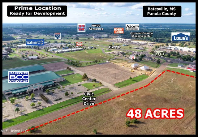 $2,300,000 | 0 Civic Center Drive, Batesville, MS 38606