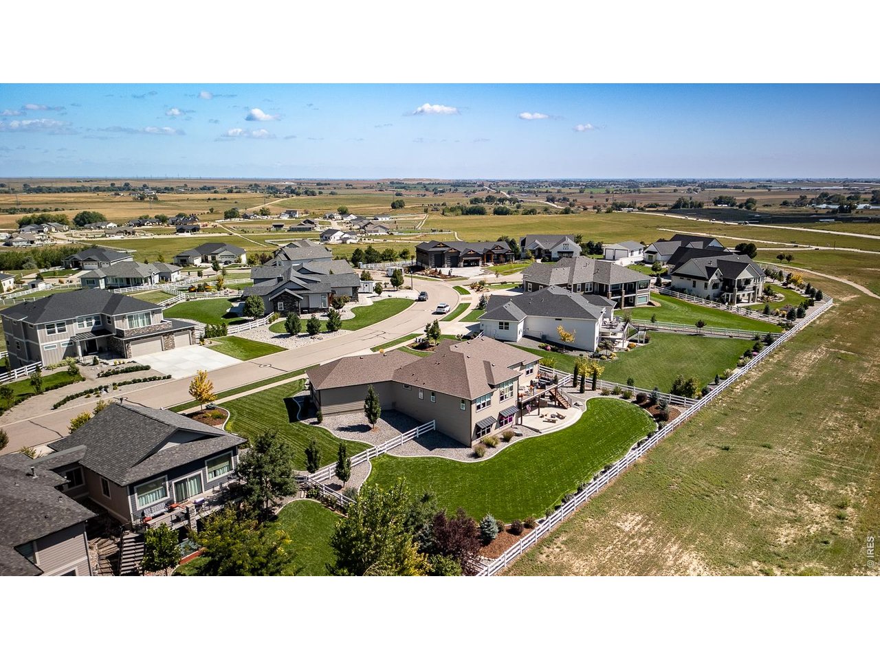 3789 Bridle Ridge Circle Severance, CO 80524 - Photo 43 of 44 an aerial view of a house with a garden