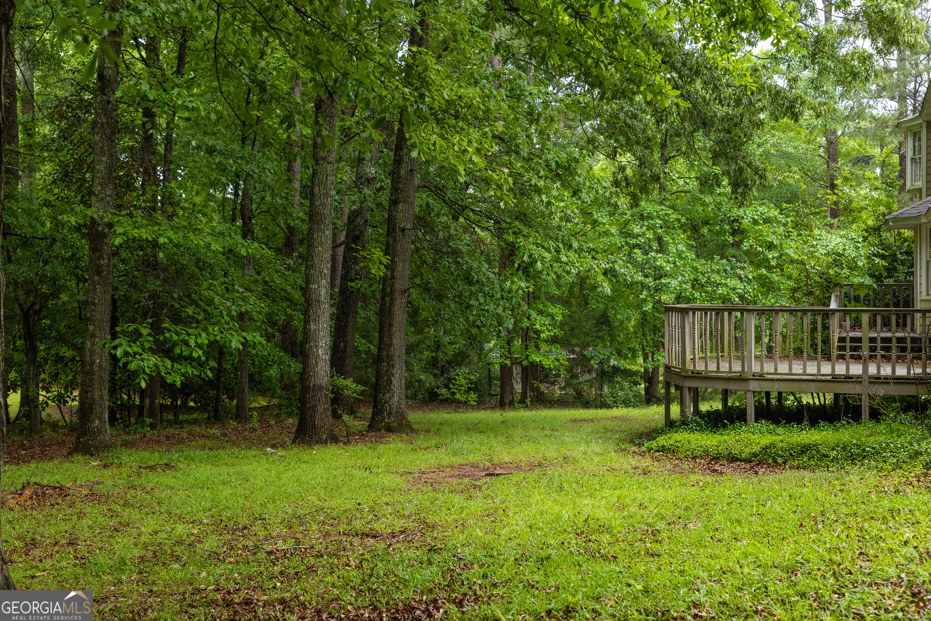 124 David Drive Thomaston, GA 30286 - Photo 37 of 43 a view of a backyard with a trampoline