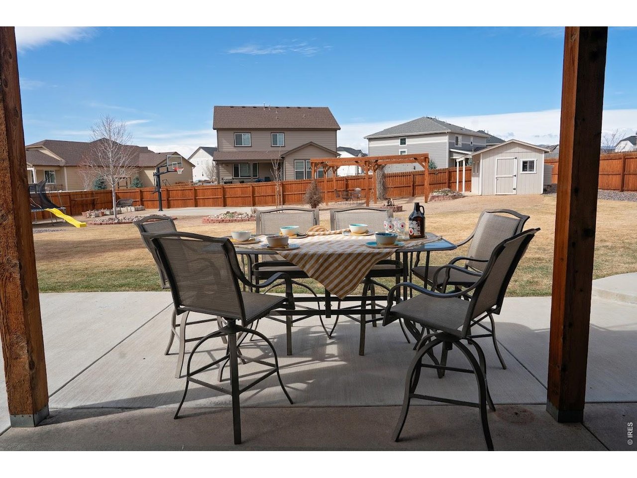 539 South 9th Street Berthoud, CO 80513 - Photo 25 of 37 a view of a house with backyard and sitting area
