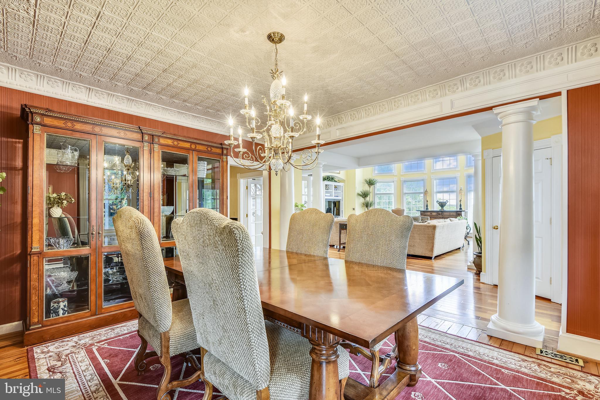 8325 Bensville Road Waldorf, MD 20603 - Photo 16 of 88 Dining room has a tin ceiling