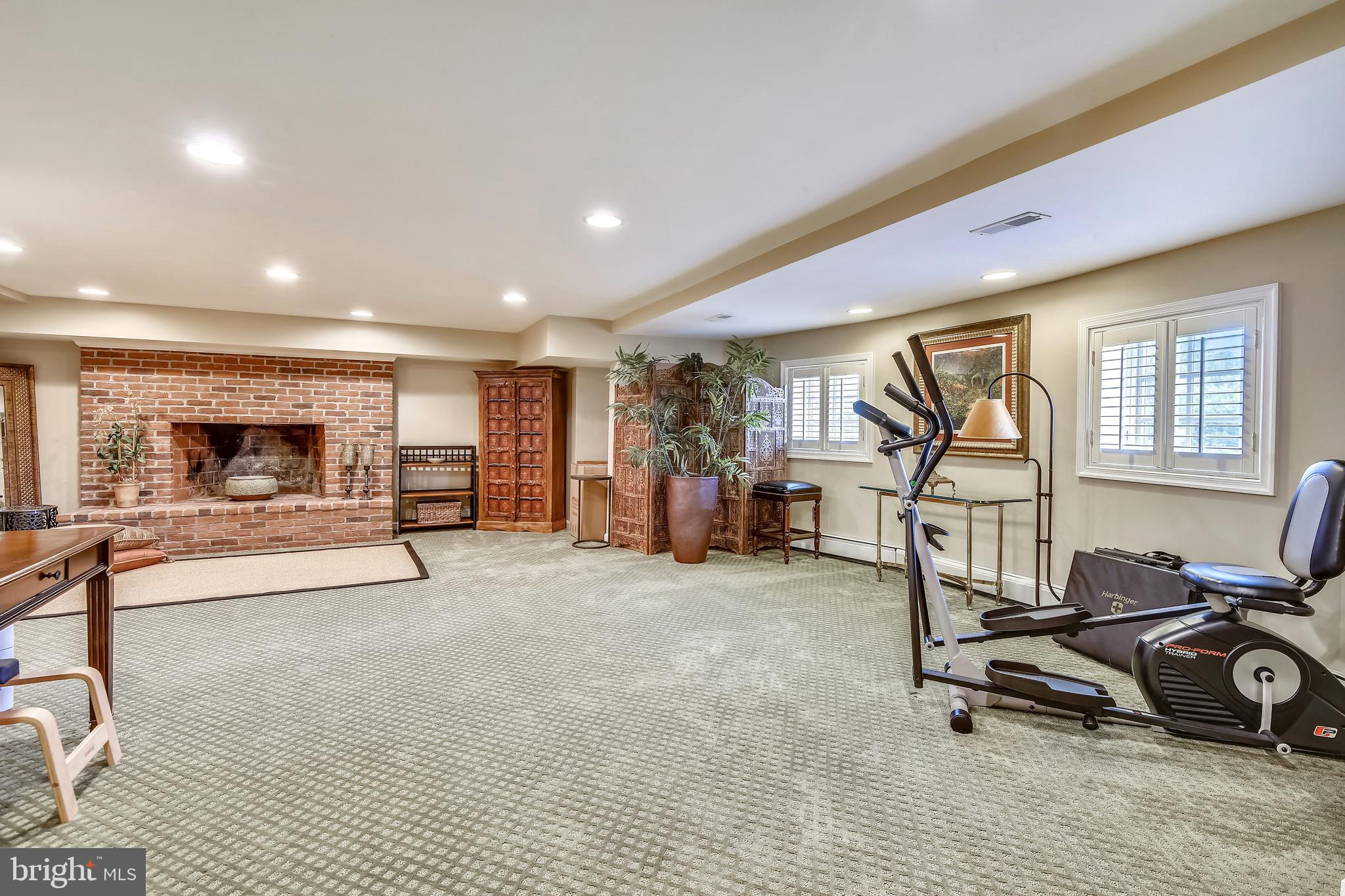 8325 Bensville Road Waldorf, MD 20603 - Photo 55 of 88 Lower Level Recreation Room with Fireplace