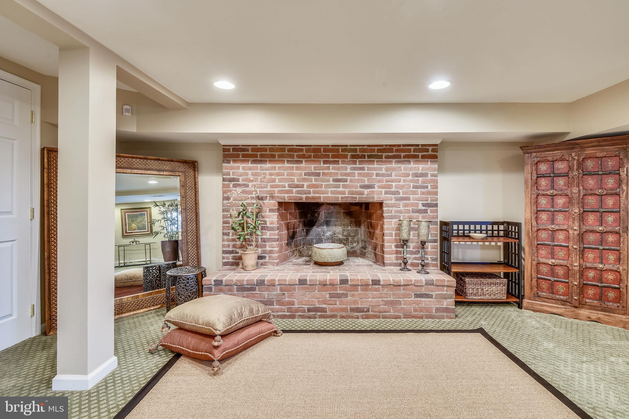 8325 Bensville Road Waldorf, MD 20603 - Photo 57 of 88 Lower Level Recreation Room with Fireplace