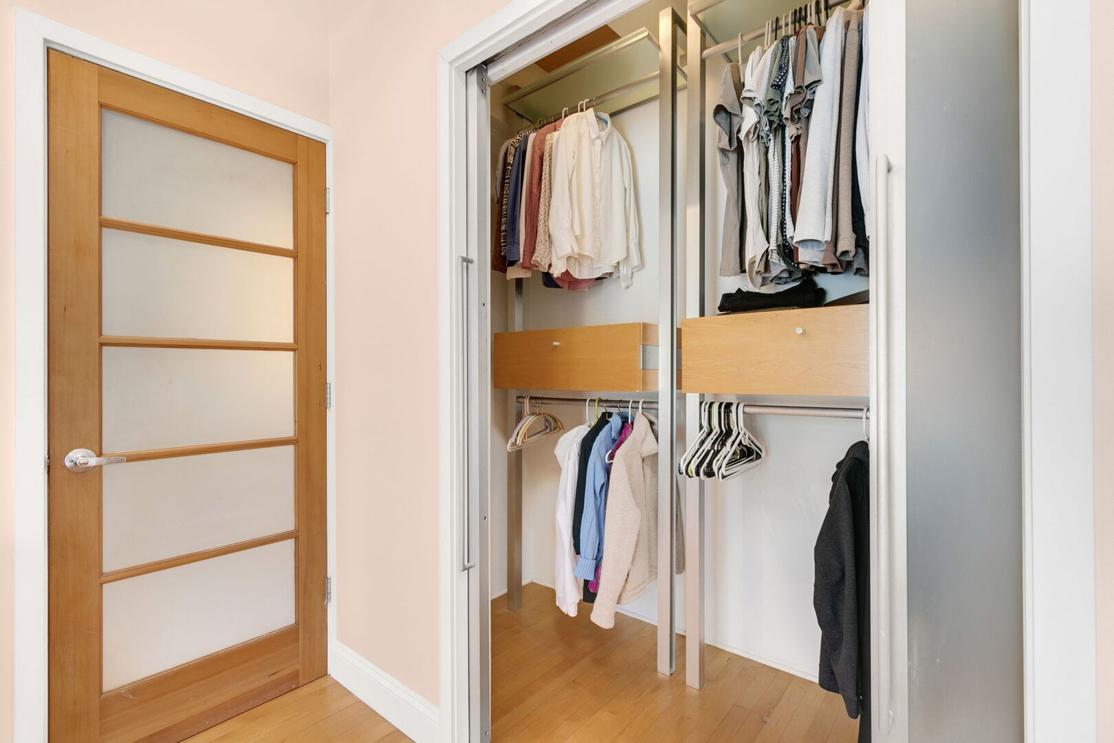 248 Gage Road Riverside, IL 60546 - Photo 9 of 28 a view of walk in closet with clothes and shoes