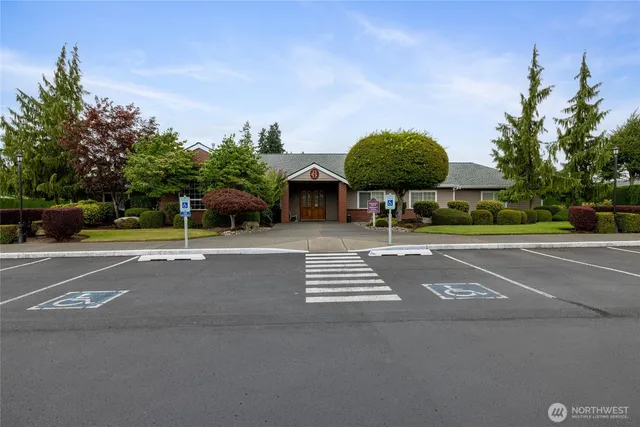 a view of street with houses