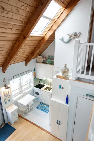 a room with storage and utility