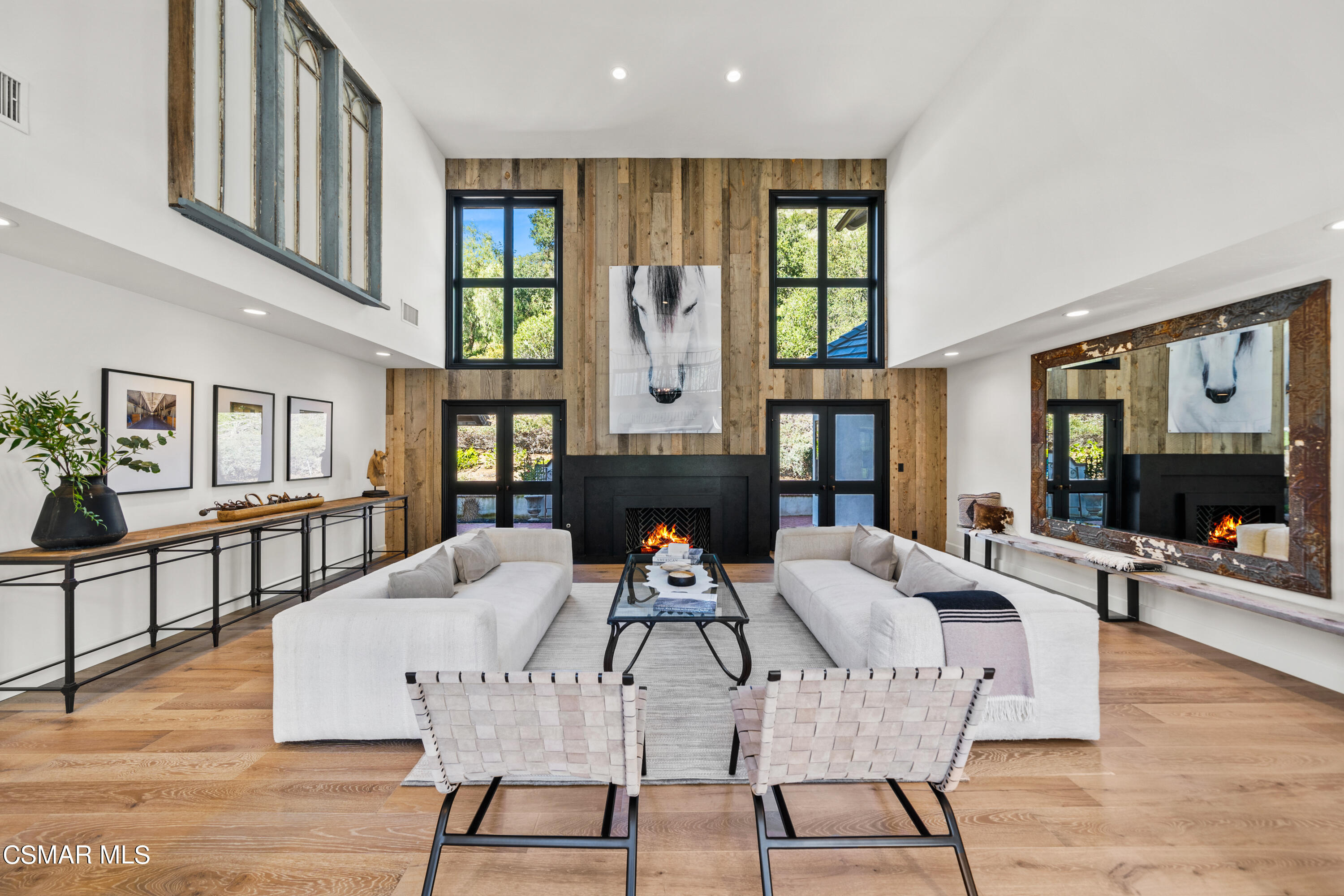 1515 Hidden Valley Road Thousand Oaks, CA 91361 - Photo 21 of 56 a living room with fireplace furniture and a flat screen tv