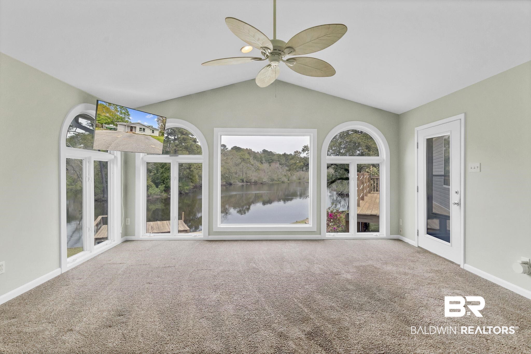 2901 Alston Court Mobile, AL 36605 - Photo 27 of 59 Sunroom with a water view and a wealth of natural light