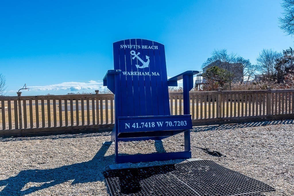 43 Shore Avenue Wareham, MA 02571 - Photo 35 of 40 a view of a brick wall with a bench