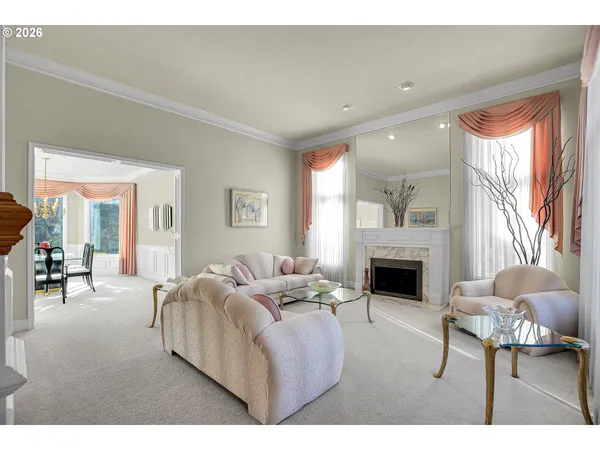 a view of a livingroom with wooden floor
