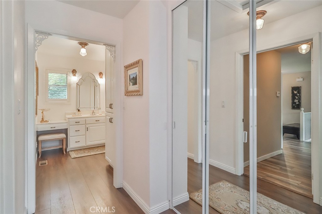 240 Portal Street Oak View, CA 93022 - Photo 45 of 75 a bathroom with a sink and a mirror