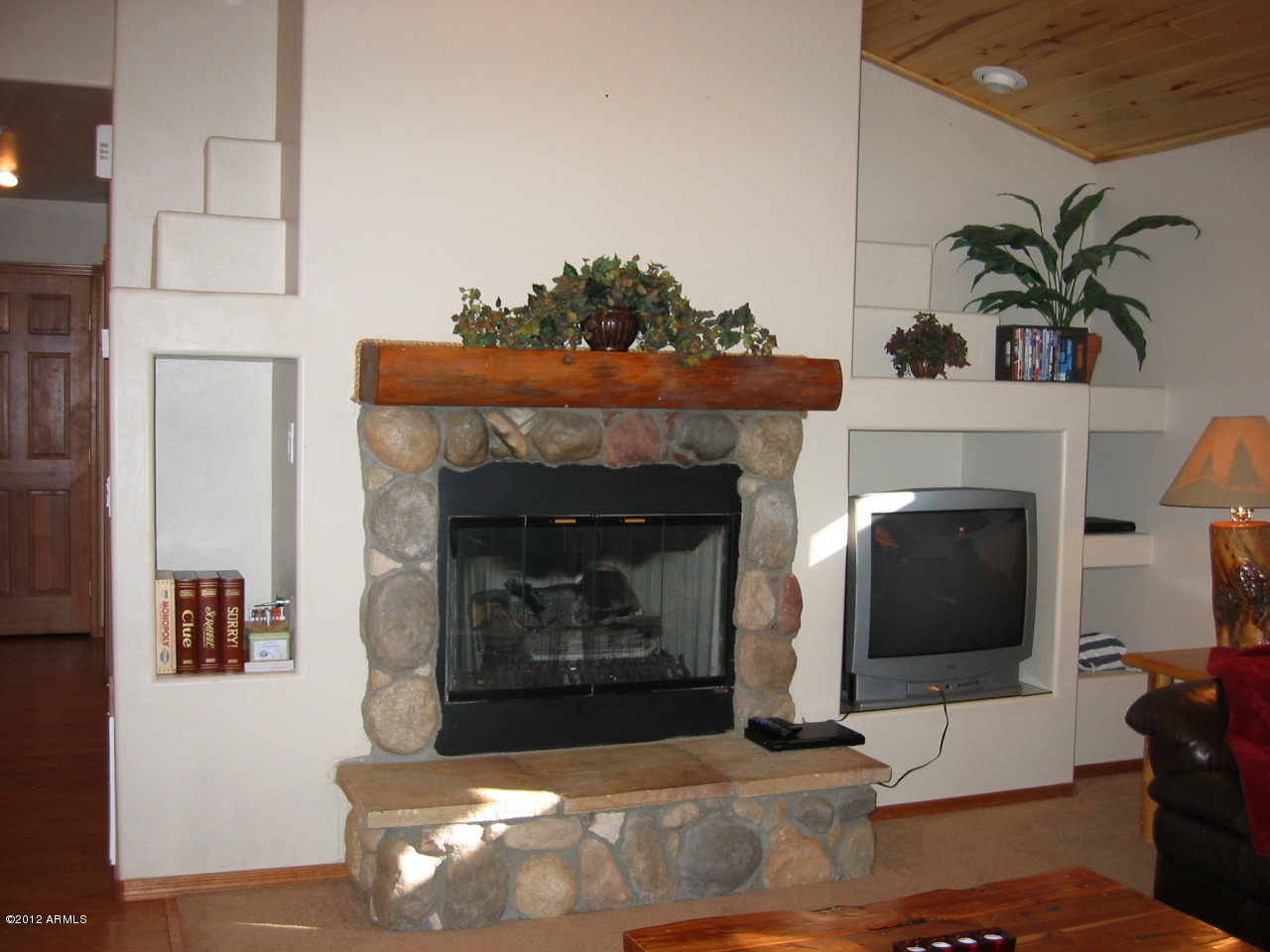 Cabin H Bison Rnch Trail Overgaard, AZ 85933 - Photo 4 of 9 Fireplace