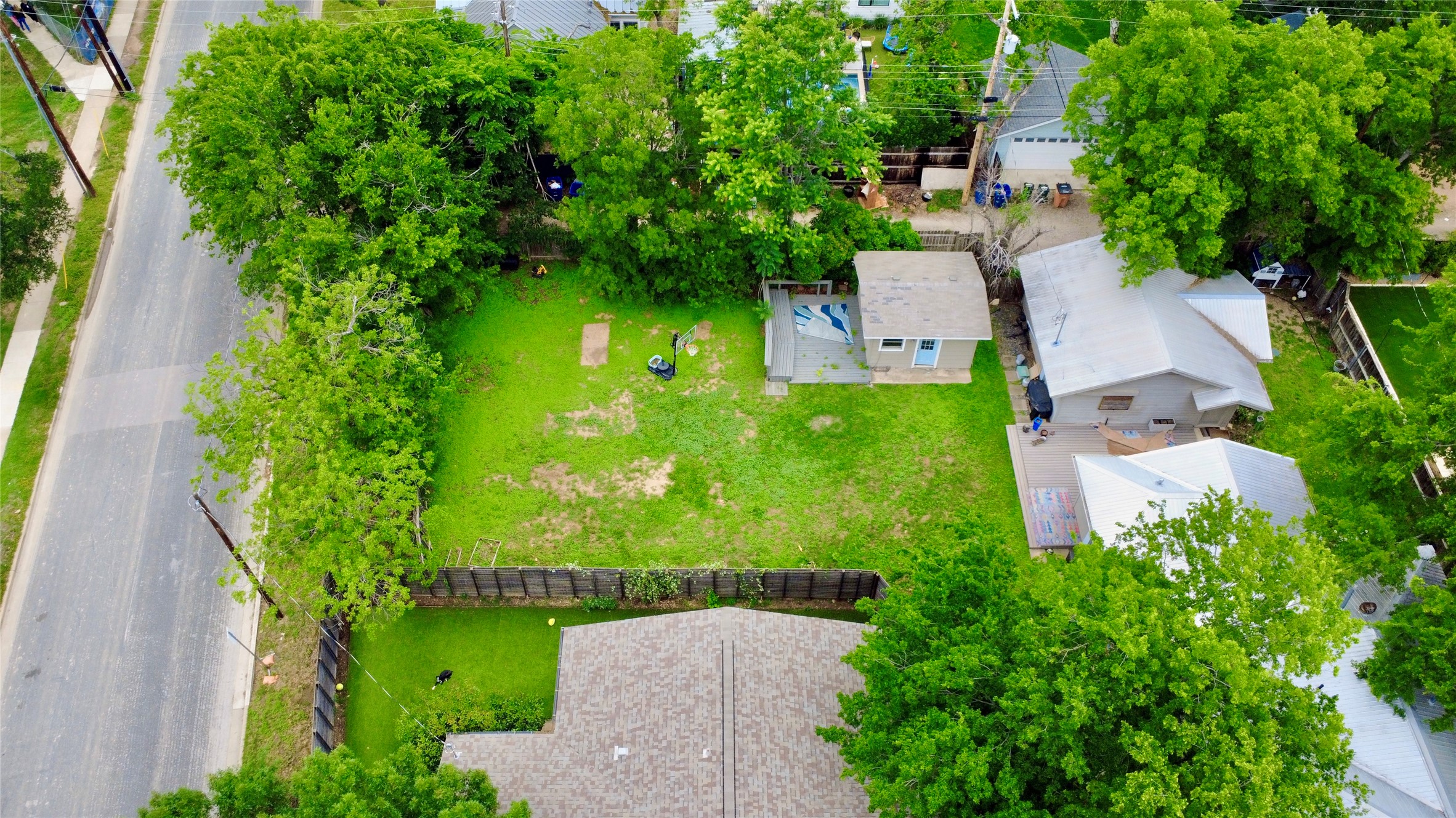 1916 West 37th Street Austin, TX 78731 - Photo 7 of 8 an aerial view of a house with a yard