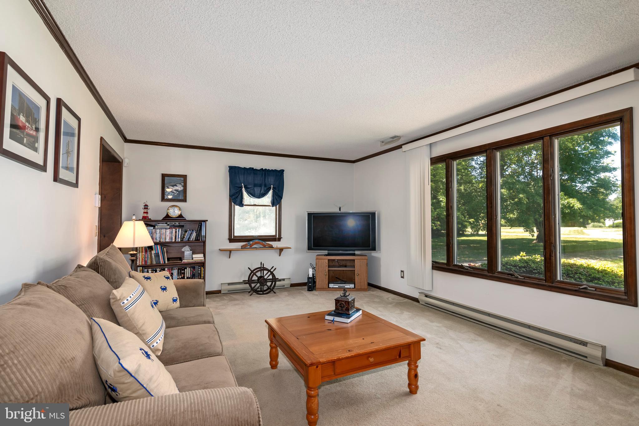 22561 Indian Point Road Bozman, MD 21612 - Photo 2 of 71 Big front room with full windows lush views