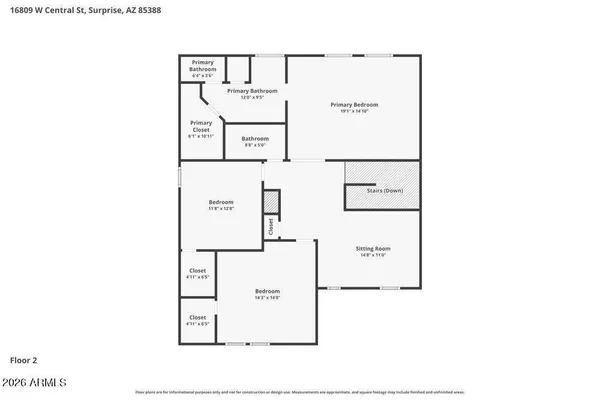 $2,105 | 16809 West Central Street, Surprise, AZ 85388