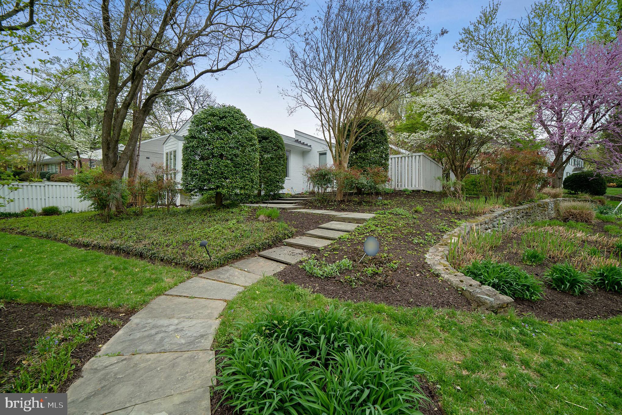 4929 Jamestown Road Bethesda, MD 20816 - Photo 2 of 39 Landscaped front walkway