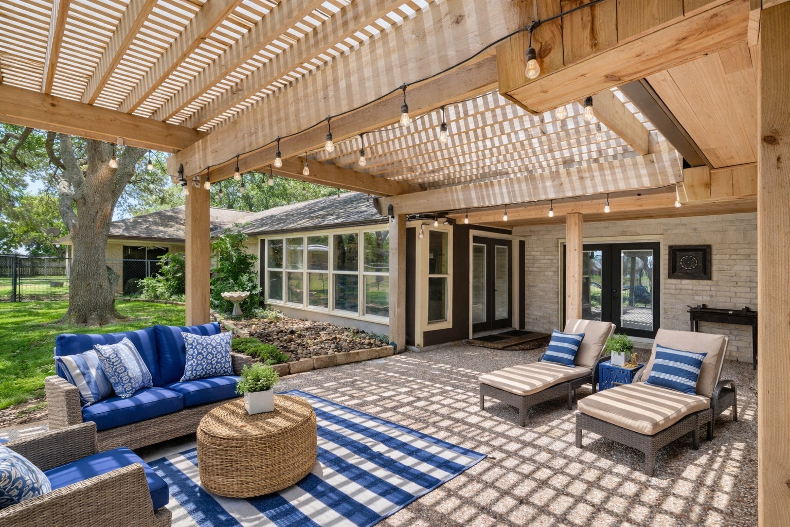 3148 FM 333 Road Garwood, TX 77442 - Photo 26 of 39 a outdoor living space with patio furniture and garden view