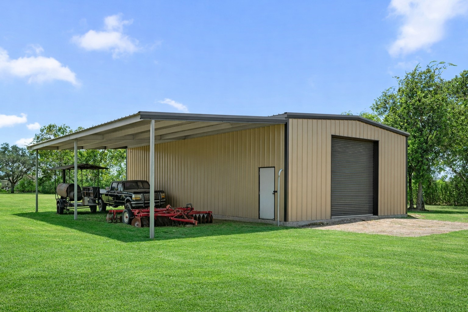 3148 FM 333 Road Garwood, TX 77442 - Photo 28 of 39 a backyard of a house with table and chairs