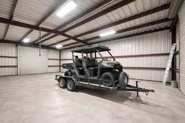 a room with gym equipment