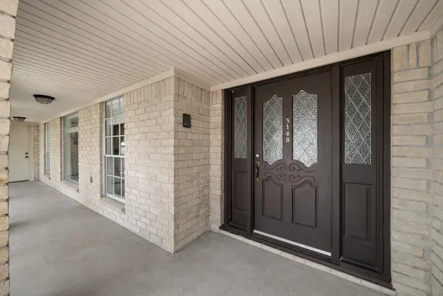 a view of front door