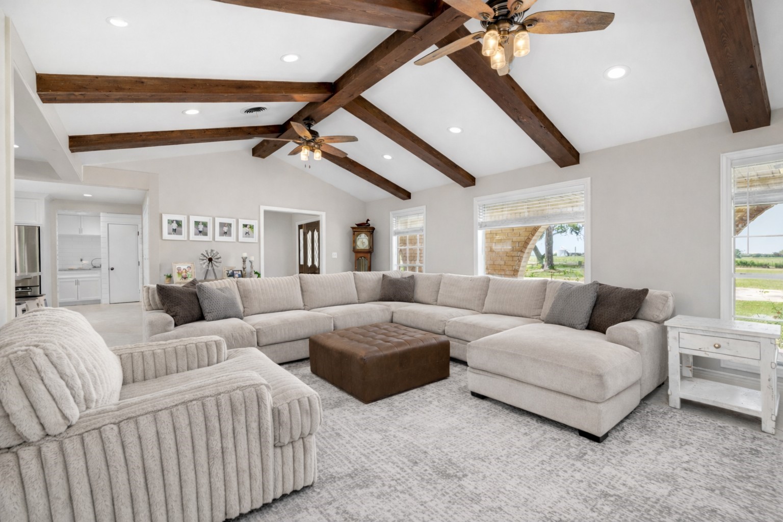 3148 FM 333 Road Garwood, TX 77442 - Photo 7 of 39 a living room with furniture and a ceiling fan