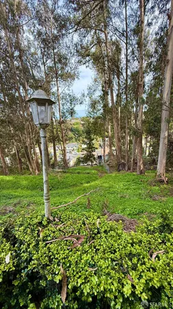 a balcony with street view