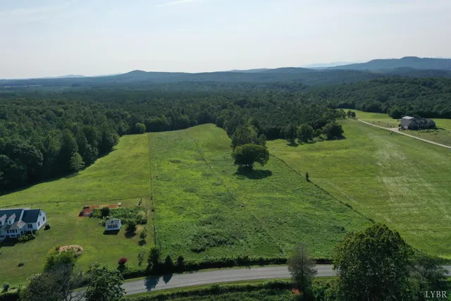 a view of a lake with a mountain in the background