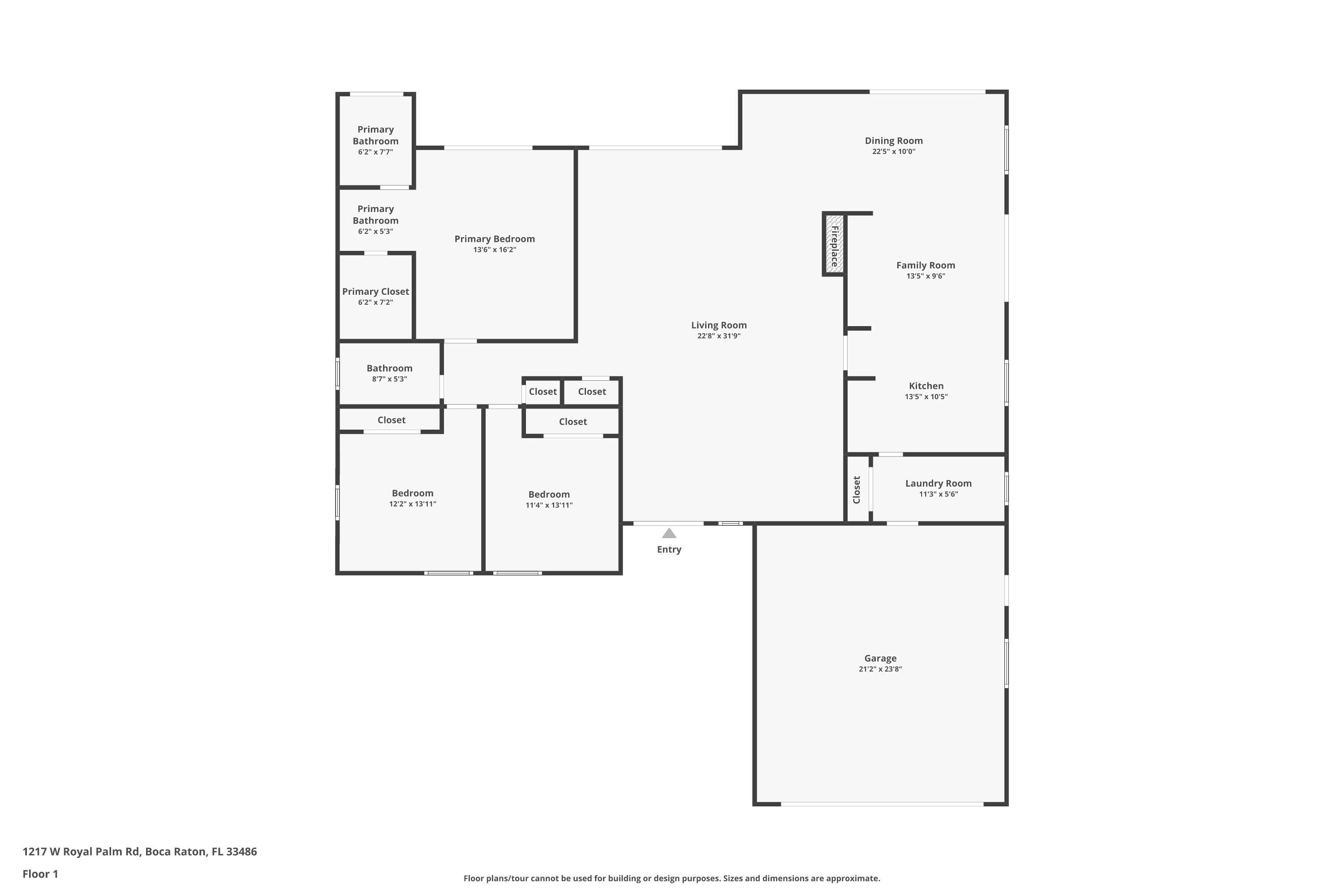 1217 West Royal Palm Road Boca Raton, FL 33486 - Photo 44 of 44 Floor Plan