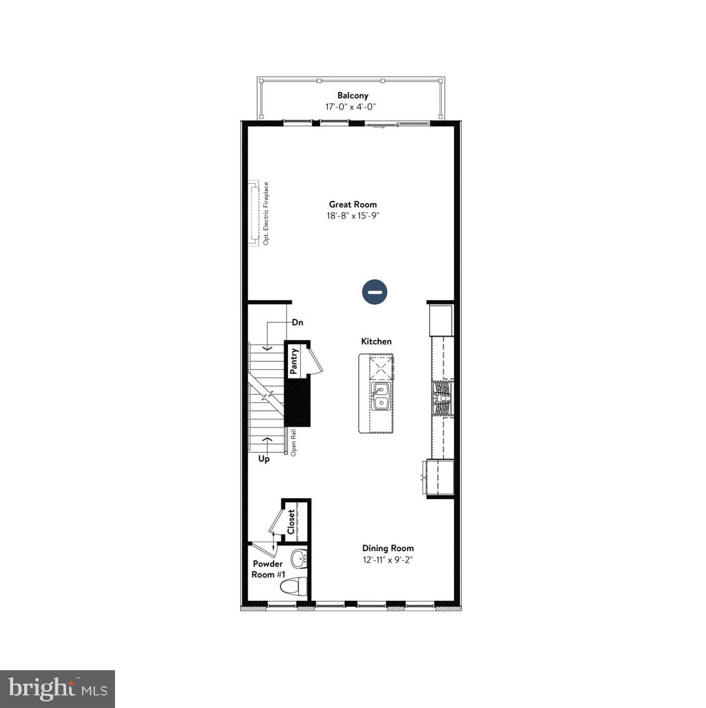 1 Aviation Place, Unit TALLY Herndon, VA 20171 - Photo 31 of 43 Tally 20-R2-RT Main Level with Standard Island