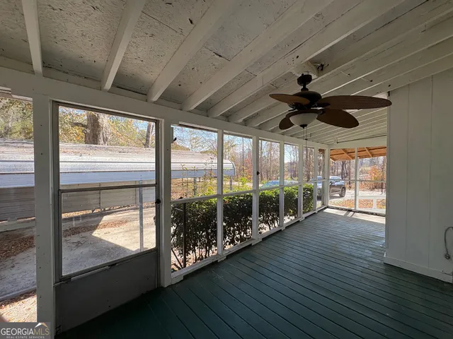 a view of a roof deck