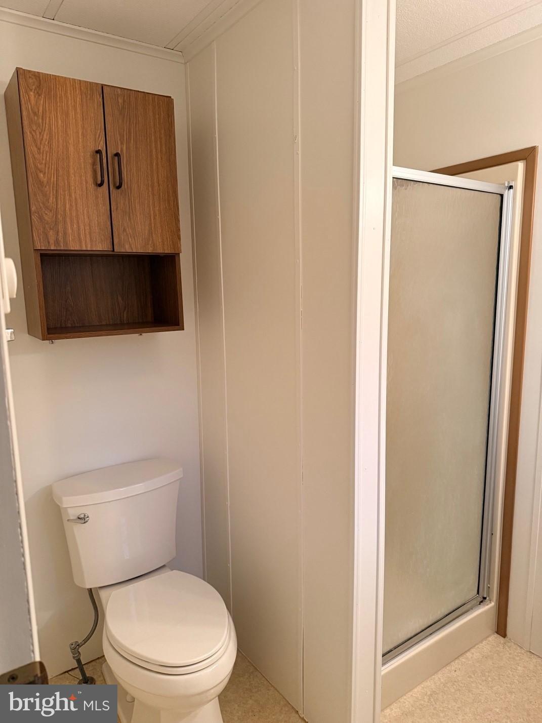 303 Maple Avenue Manheim, PA 17545 - Photo 11 of 19 a white toilet sitting next to a shower curtain